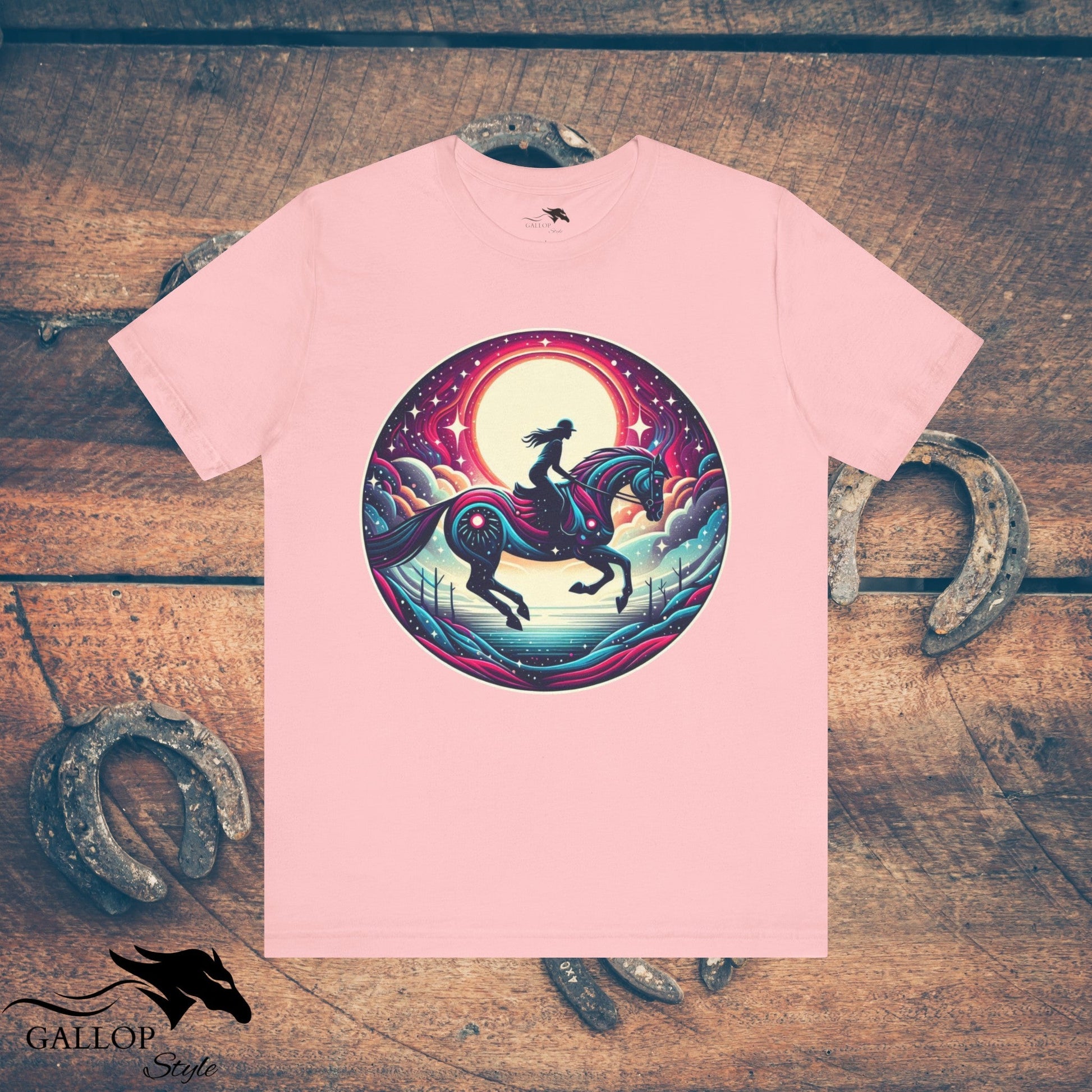 T-Shirt Pink / S Lunar Horse & Rider Modern GS_6 T-Shirt