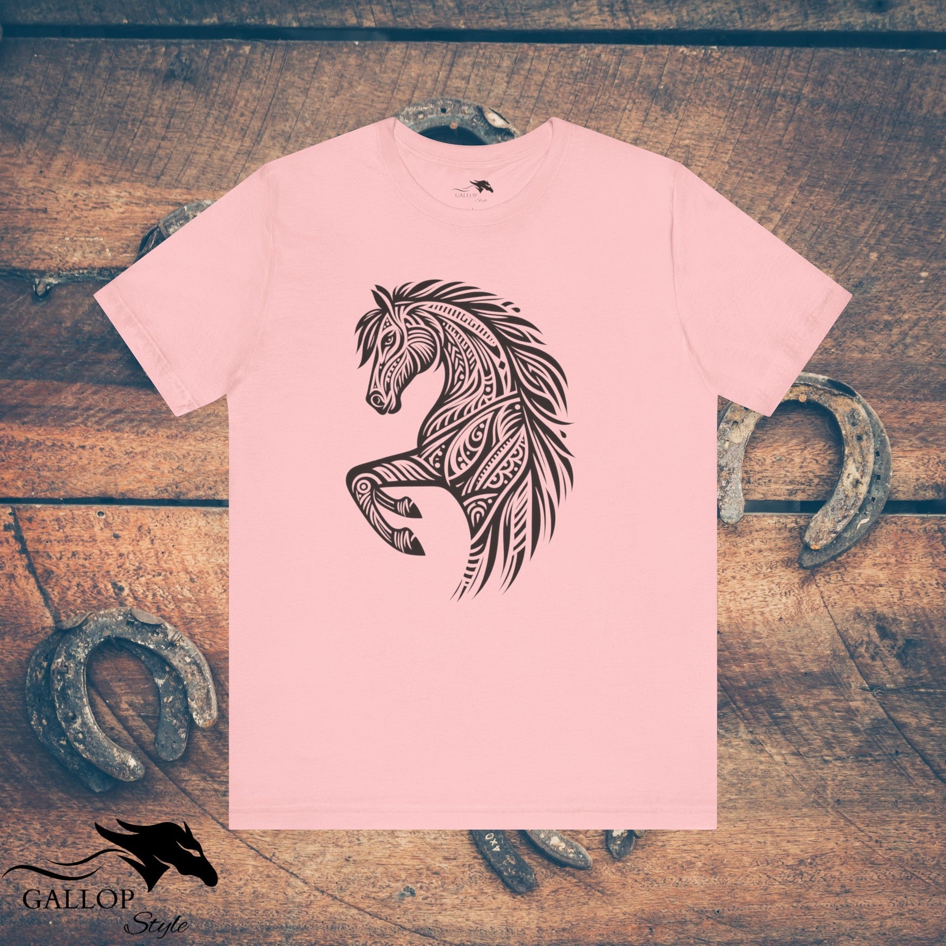 T-Shirt Pink / S Tribal Horse Head T-Shirt GS_29