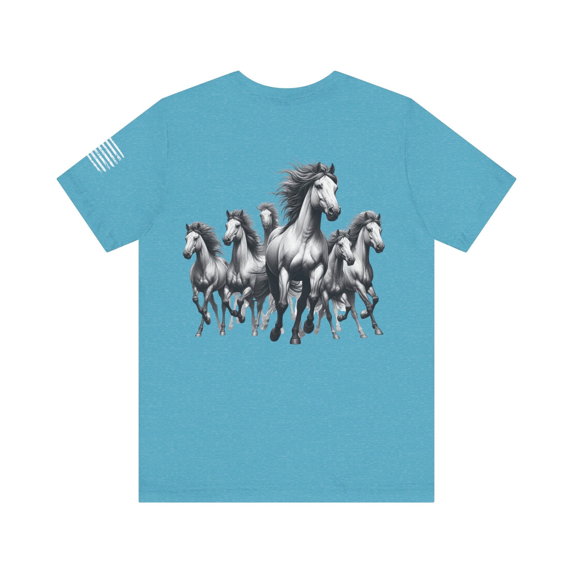 T-Shirt Premium Wild Horses Multi Print T-Shirt GS_16