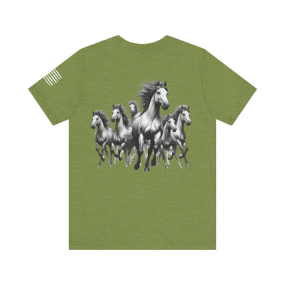 T-Shirt Premium Wild Horses Multi Print T-Shirt GS_16