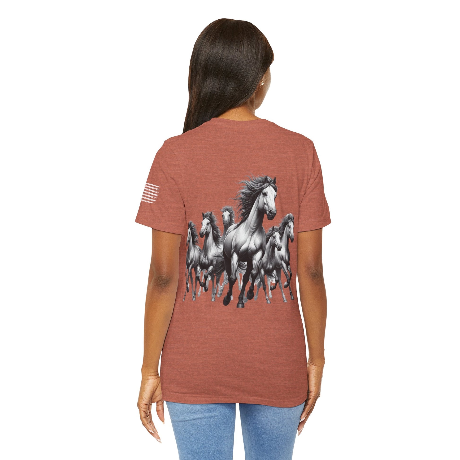 T-Shirt Premium Wild Horses Multi Print T-Shirt GS_16