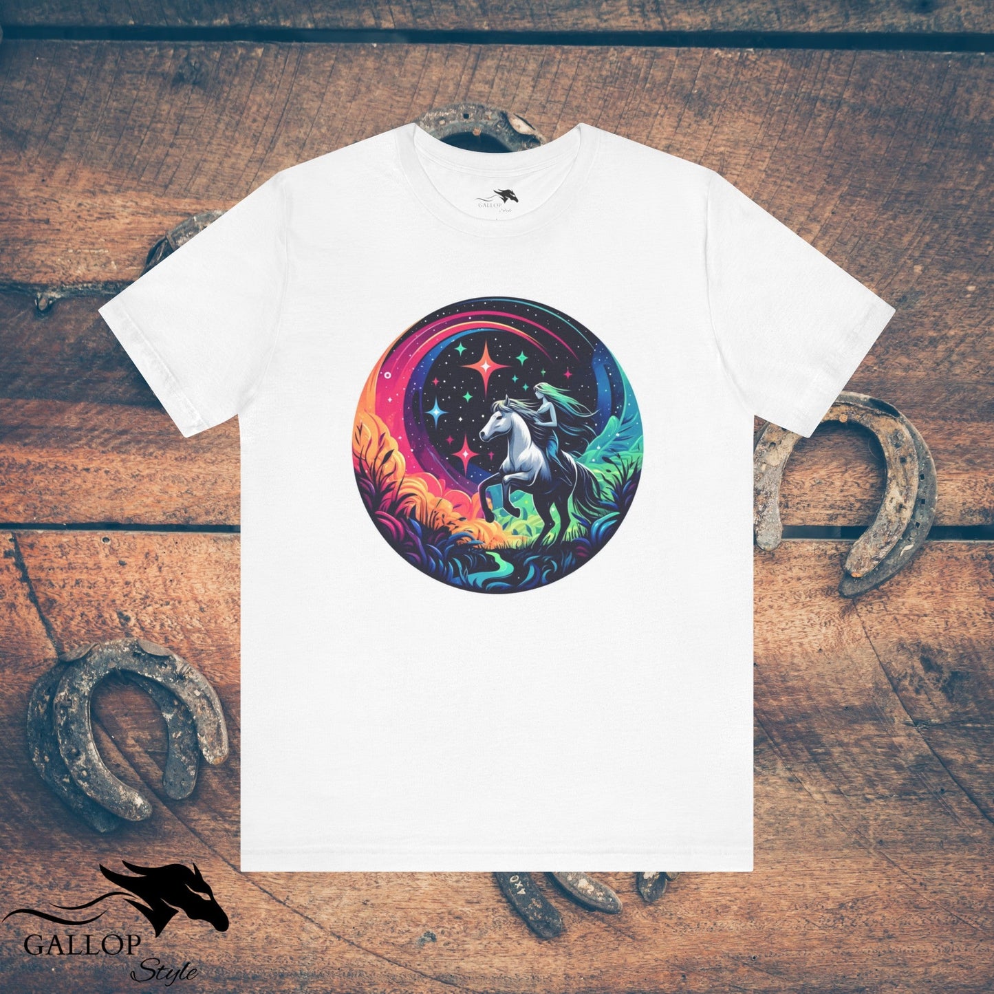 T-Shirt White / S Cosmic Horse & Rider T-Shirt GS_35