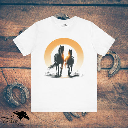 T-Shirt White / S Horse Couple T-Shirt GS_42