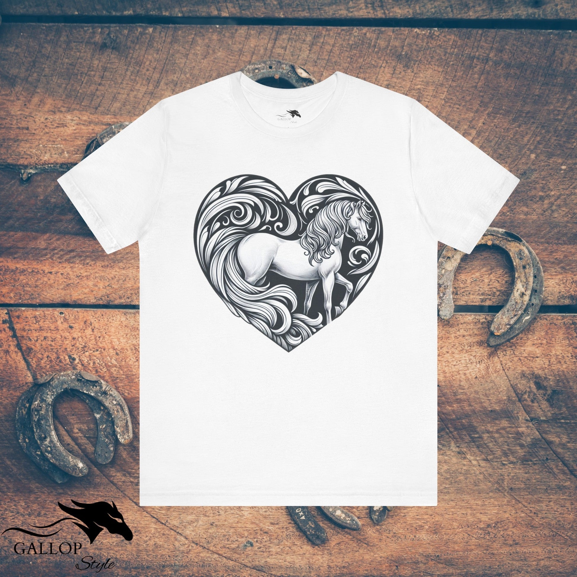 T-Shirt White / S Horse in Heart T-Shirt GS_25