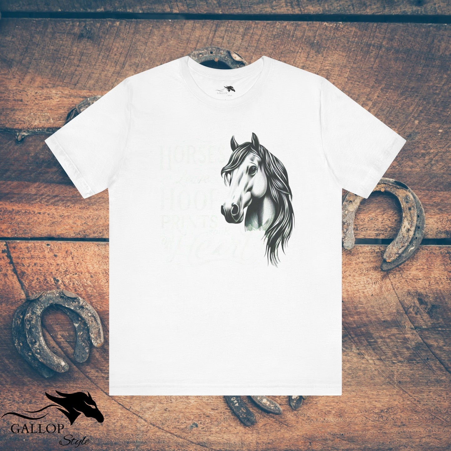 T-Shirt White / S Horses Leave Hoof Prints GS-2 T-Shirt