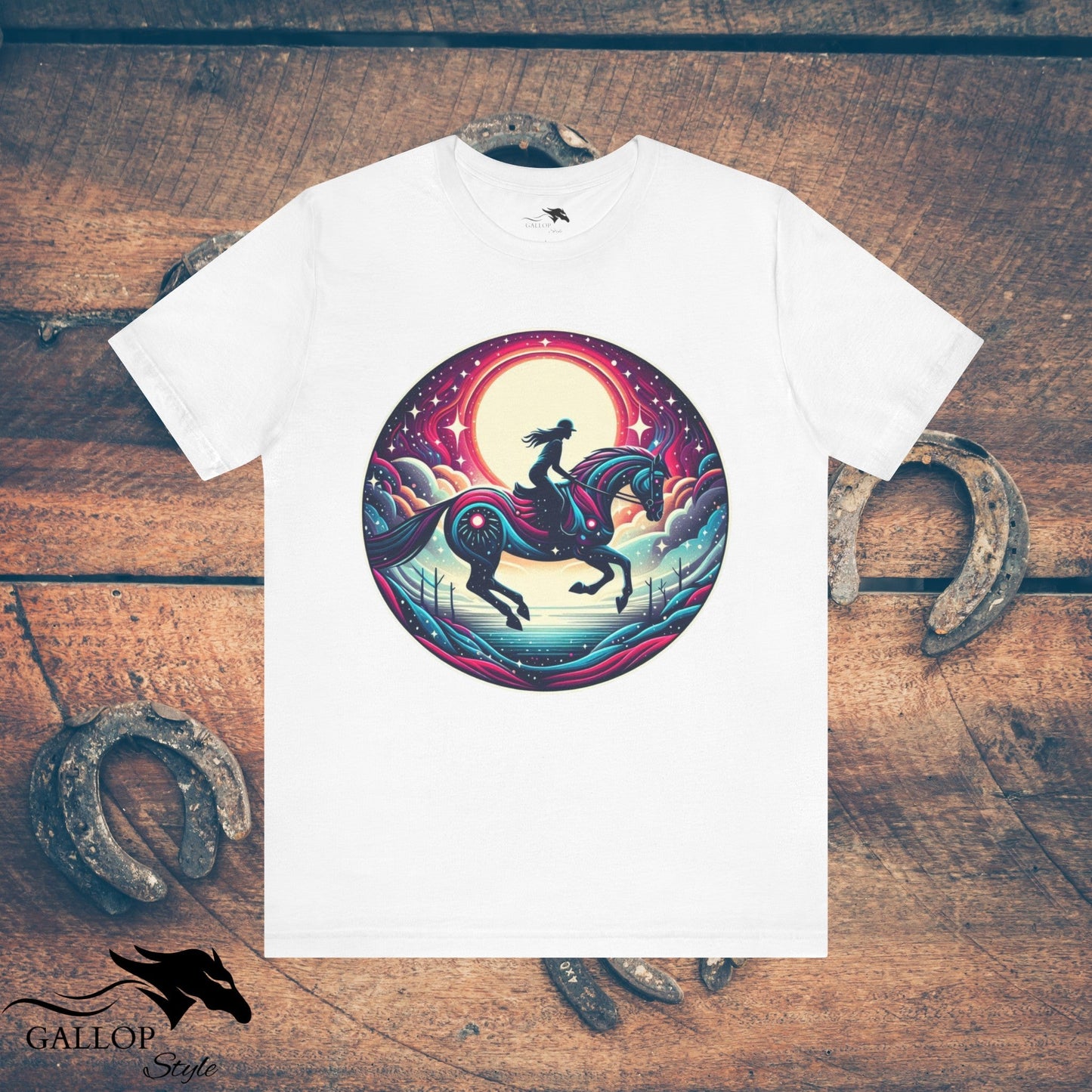 T-Shirt White / S Lunar Horse & Rider Modern GS_6 T-Shirt