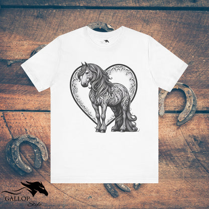 T-Shirt White / S Paisley Horse Love T-Shirt GS_37