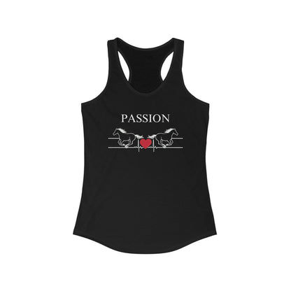 Tank Top XS / Solid Black Heartbeat Passion Red Heart Racerback Tank GS_51