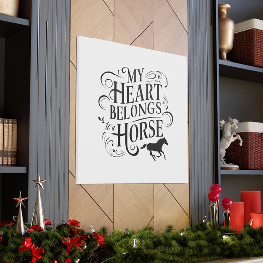 Wall Art 36″ x 36″ / 1.25" My Heart Belongs Vintage Canvas Gallery Wrap GS_24