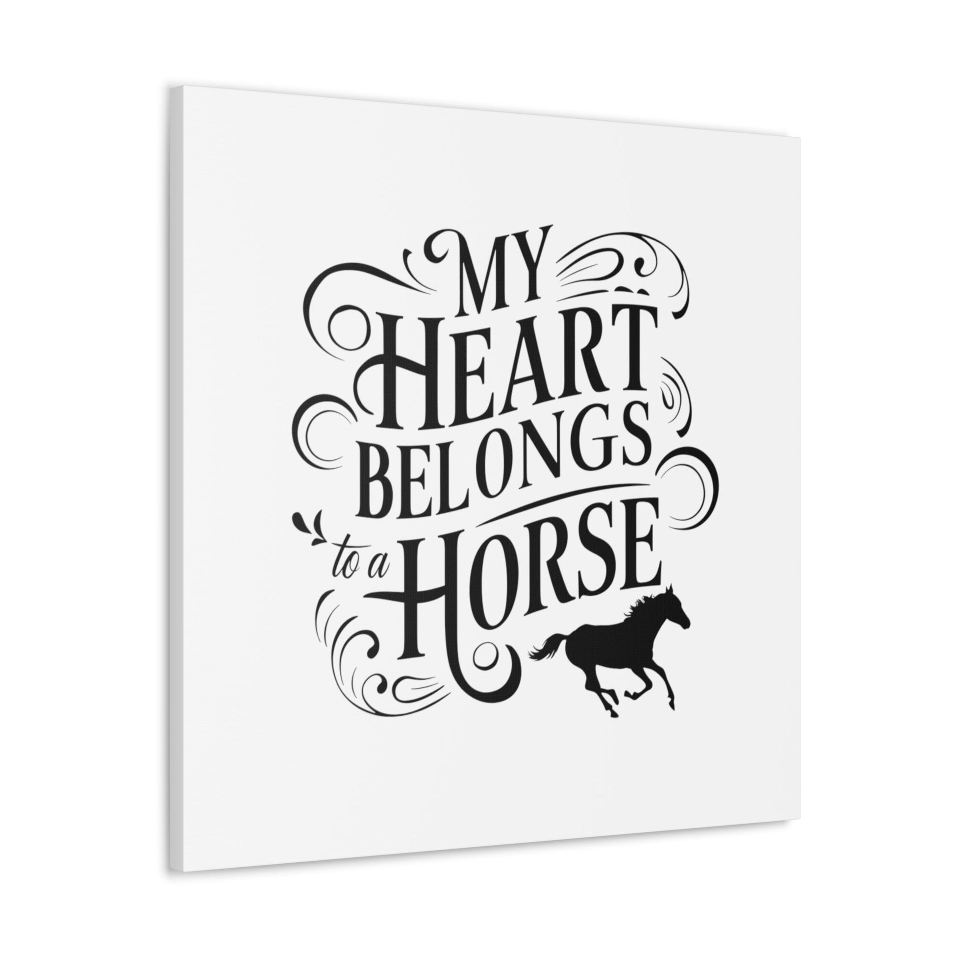 Wall Art My Heart Belongs Vintage Canvas Gallery Wrap GS_24