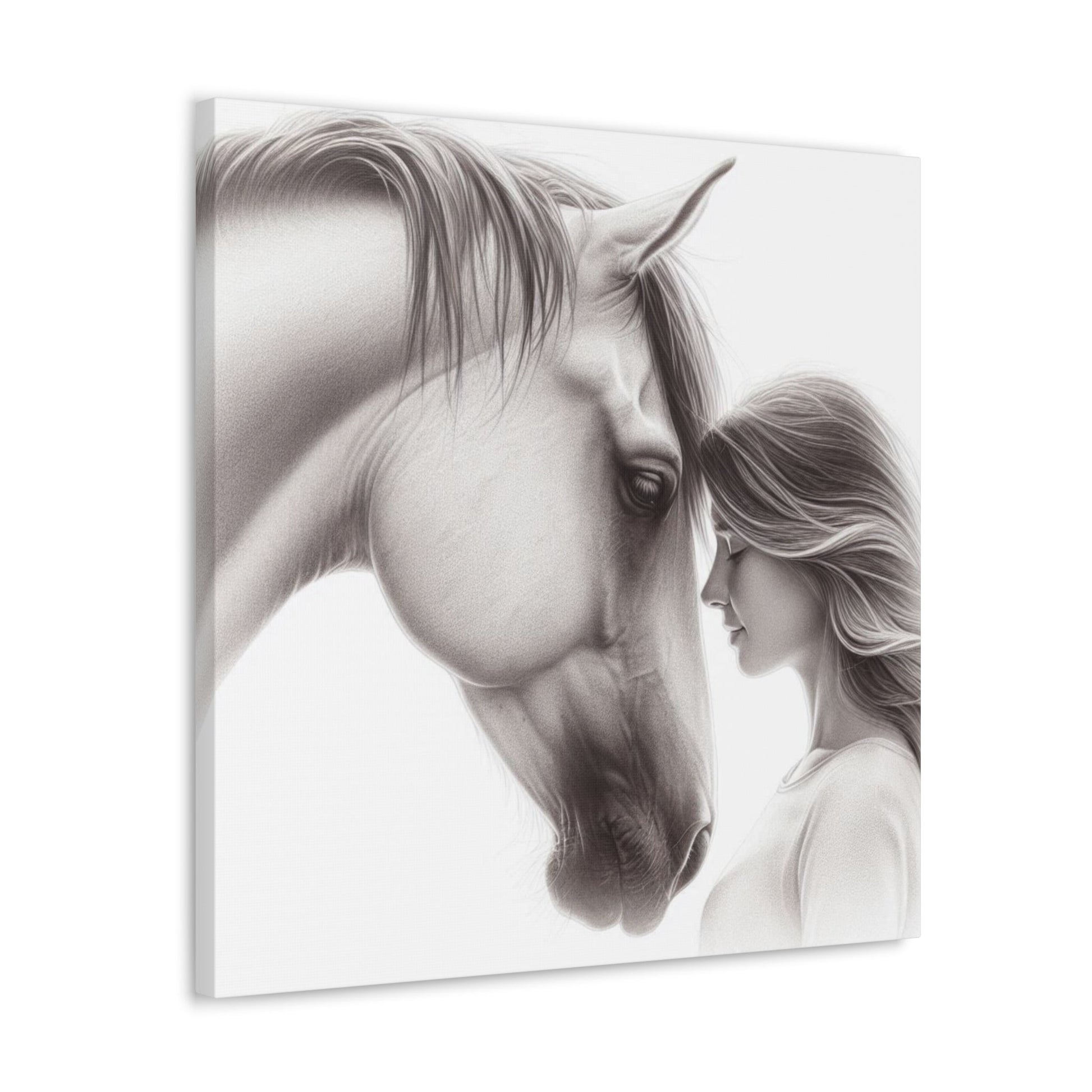 Wall Art Woman & Horse Canvas Gallery Wrap GS_53